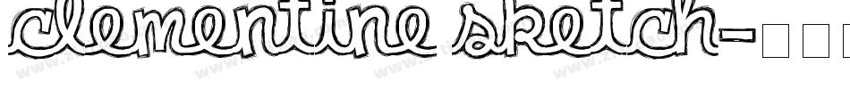 clementine sketch字体转换